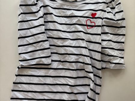 Top Short Sleeve By GO Fashion In Striped, Size: M For Discount