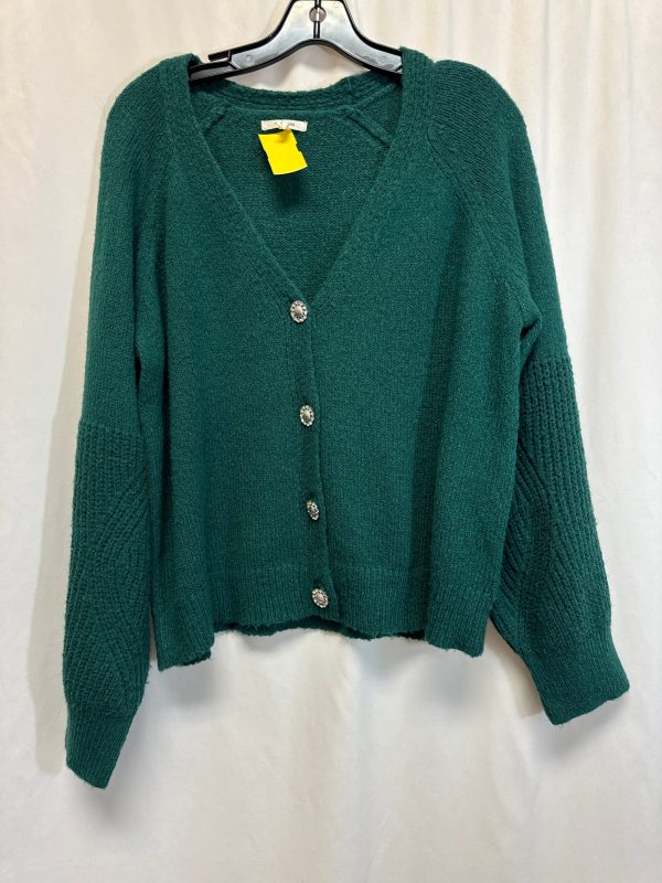 Sweater Cardigan By Maurices In Green, Size: L For Sale