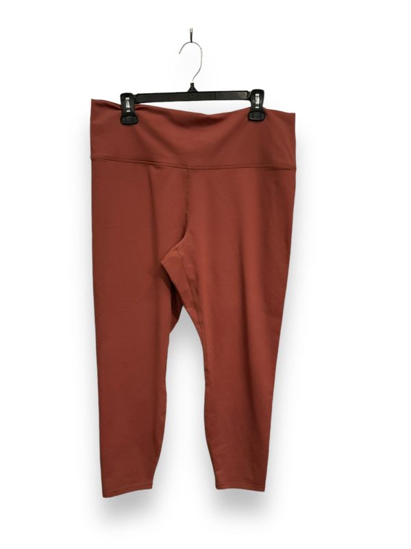 Athletic Leggings By Fabletics In Brown, Size: 1x Online now