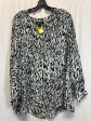 Top Long Sleeve By Karen Kane In Zebra Print, Size: 1x Supply