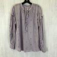 Blouse Long Sleeve By Free People In Purple, Size: L Cheap