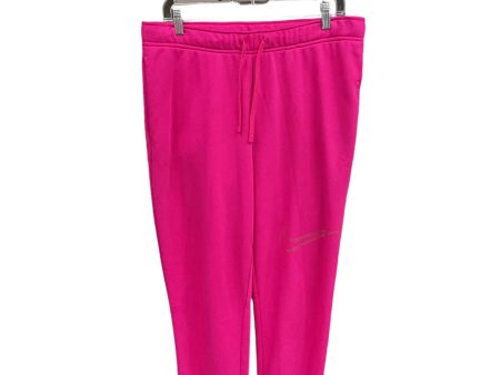 Athletic Pants By Nike Apparel In Pink, Size: L on Sale