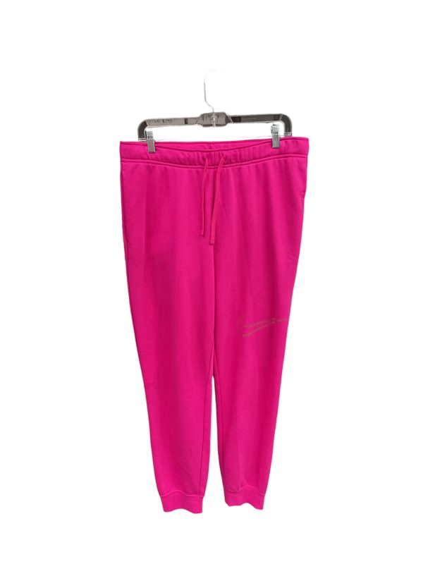 Athletic Pants By Nike Apparel In Pink, Size: L on Sale