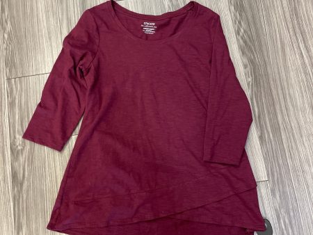 Red Top 3 4 Sleeve Chicos, Size M Discount