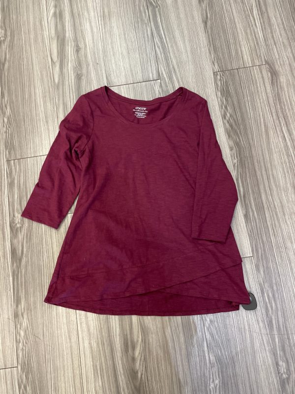 Red Top 3 4 Sleeve Chicos, Size M Discount