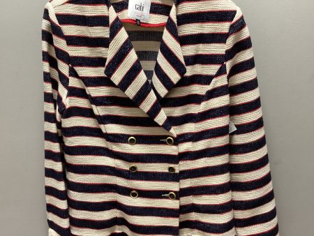 Blazer By Cabi In Blue & Cream, Size: M Discount