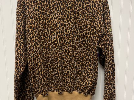 Athletic Sweatshirt Crewneck By Fabletics In Animal Print, Size: Xs Online