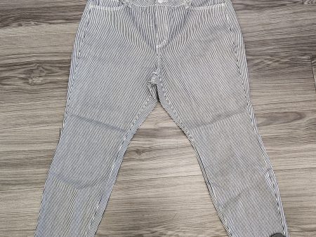 Jeans Skinny By Loft In Striped Pattern, Size: 14 Supply