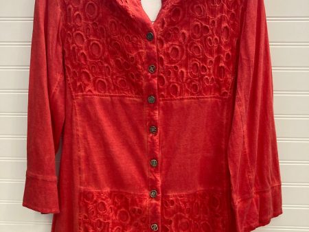 Blouse 3 4 Sleeve By Parsley & Sage In Red, Size: S Online