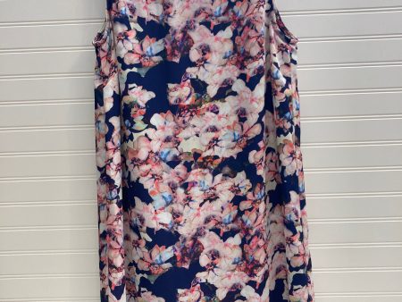 Blue & Pink Dress Casual Short Cynthia Rowley, Size 6 Online Hot Sale