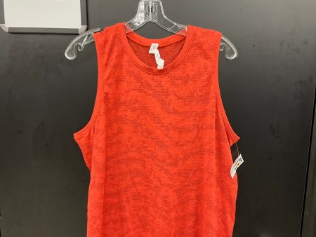 Athletic Tank Top By Lululemon In Orange, Size: 12 Discount