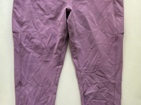 Athletic Leggings By Lululemon In Lavender, Size: Xl Online Sale