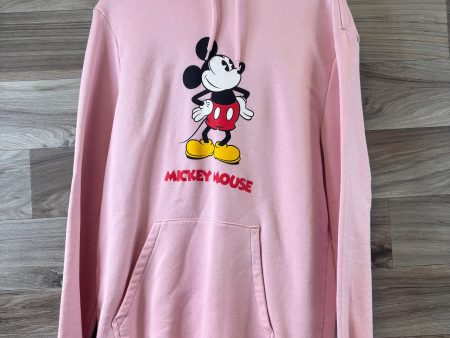 Sweatshirt Hoodie By H&m In Black & Pink, Size: M Online now