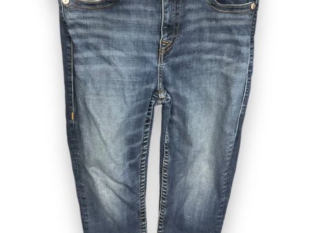 Jeans Cropped By True Religion In Blue Denim, Size: 10 Online