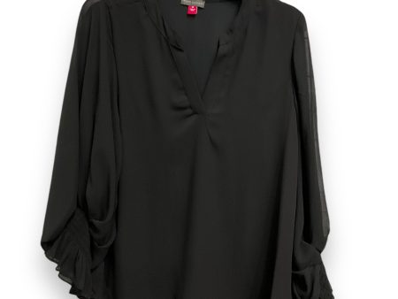 Blouse Long Sleeve By Vince Camuto In Black, Size: M Online Sale