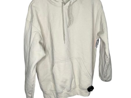 Sweatshirt Hoodie By Gildan In Tan, Size: M For Sale