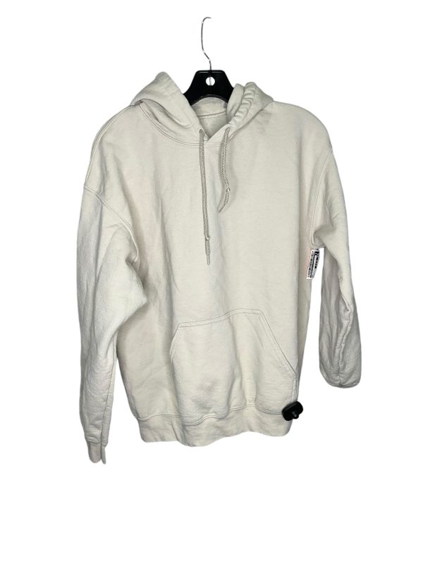 Sweatshirt Hoodie By Gildan In Tan, Size: M For Sale