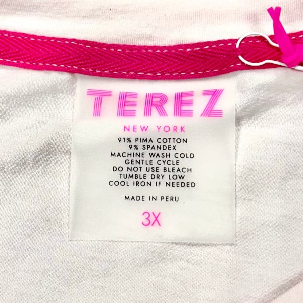 Athletic Top Long Sleeve Crewneck By Terez In Pink, Size: 3x For Discount