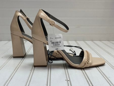 Beige Sandals Heels Block Worthington, Size 10 Online Hot Sale