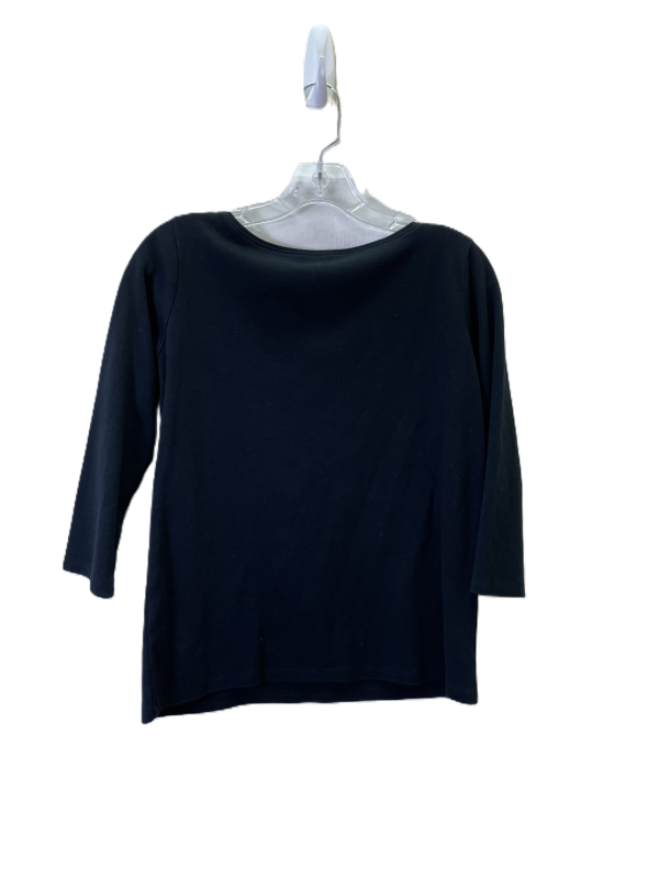 Top 3 4 Sleeve Basic By Eileen Fisher In Black, Size: S For Discount