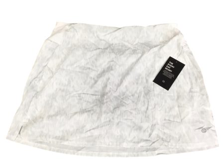 Athletic Skort By Clothes Mentor In Grey & White, Size: Xl Hot on Sale