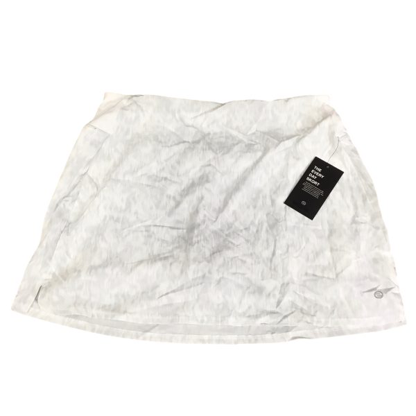 Athletic Skort By Clothes Mentor In Grey & White, Size: Xl Hot on Sale