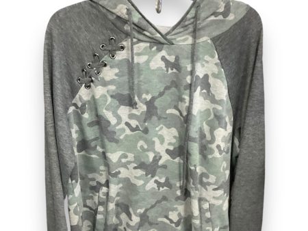 Sweatshirt Hoodie By Maurices In Camouflage Print, Size: Xxl on Sale