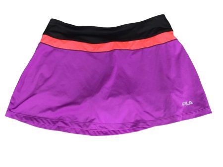 Athletic Skort By Fila In Purple, Size: L For Sale