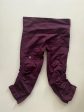 Athletic Capris By Lululemon In Wine, Size: Xs For Cheap