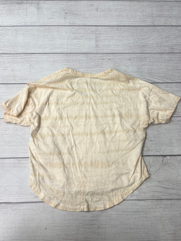 Athletic Top Short Sleeve By Athleta In Tan, Size: Xs Online Hot Sale