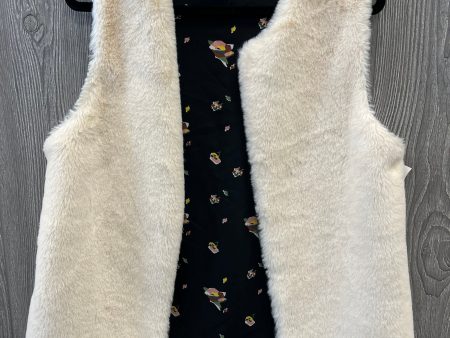 Vest Faux Fur & Sherpa By Matilda Jane In Black & Cream, Size: M Online now