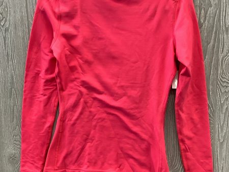 Athletic Top Long Sleeve Collar By Under Armour In Pink, Size: M For Sale