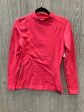 Athletic Top Long Sleeve Collar By Under Armour In Pink, Size: M For Sale