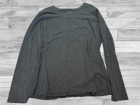 Top Long Sleeve Basic By Banana Republic In Grey, Size: L Supply