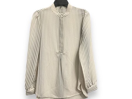 Blouse Long Sleeve By Anne Klein In Polkadot Pattern, Size: S on Sale