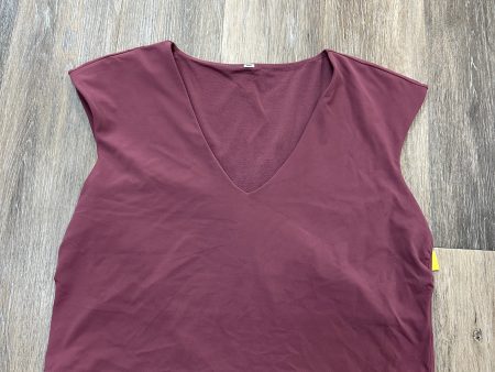 Athletic Top Short Sleeve By Athleta In Pink, Size: 2x For Cheap