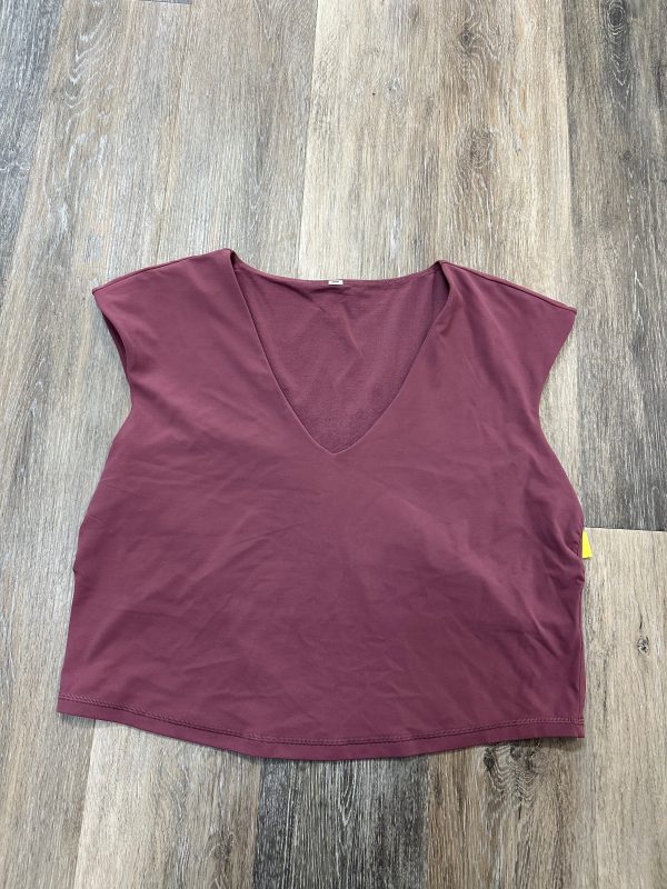 Athletic Top Short Sleeve By Athleta In Pink, Size: 2x For Cheap