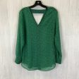 Blouse Long Sleeve By Cabi In Green, Size: S Sale