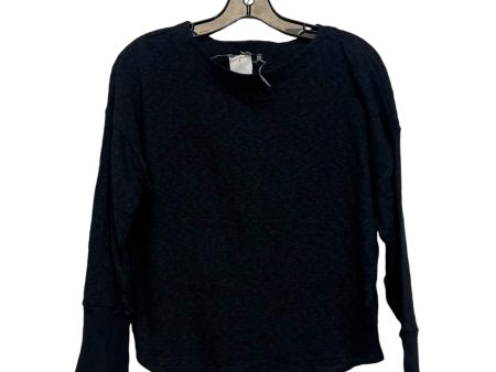 Top Long Sleeve Basic By Anthropologie In Charcoal, Size: S For Cheap