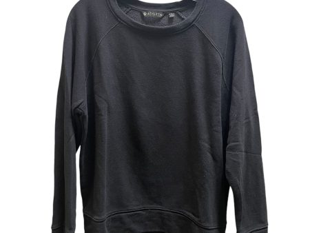 Athletic Sweatshirt Crewneck By Athleta In Black, Size: L Online Hot Sale