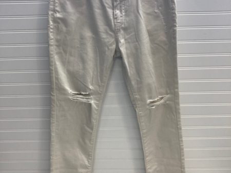 Jeans Skinny By Guess In White, Size: 12 on Sale