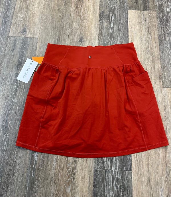 Athletic Skort By Athleta In Red, Size: 1x Sale