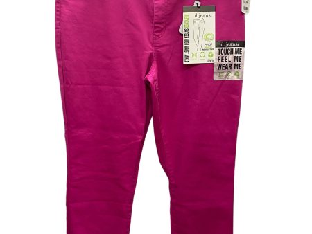 Jeans Skinny By D Jeans In Pink, Size: 16 Supply