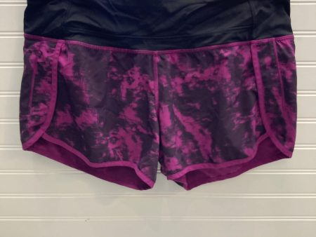 Athletic Shorts By Lululemon In Black & Pink, Size: 8 Supply