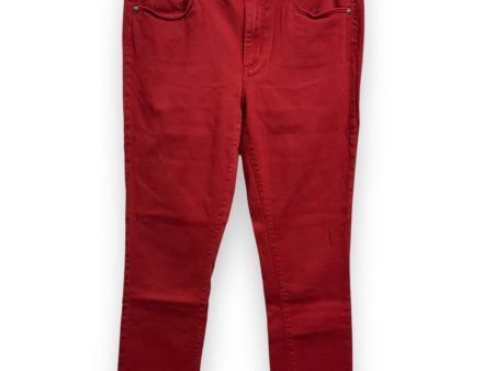 Jeans Skinny By Loft In Red, Size: 6 Fashion