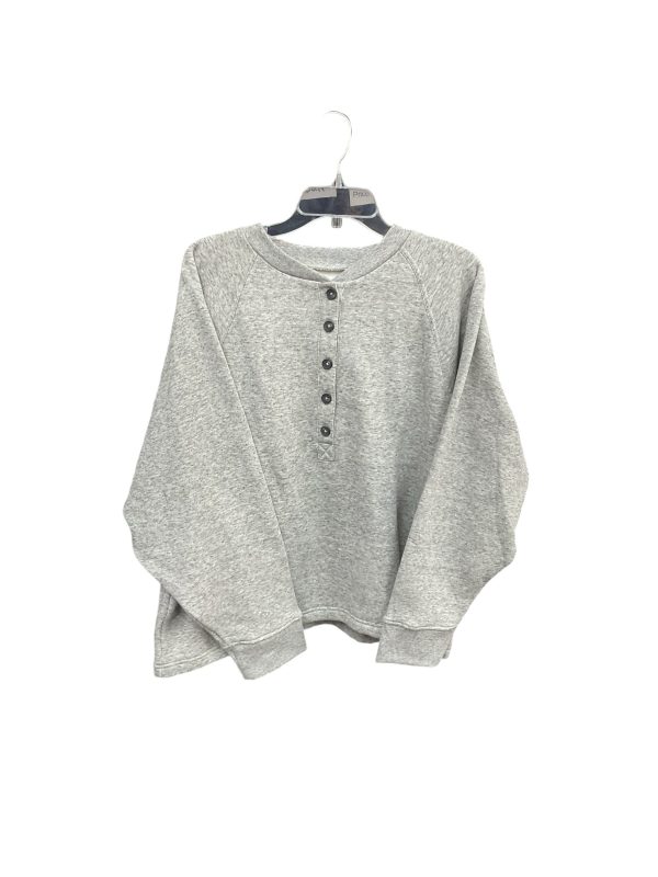 Sweatshirt Crewneck By Madewell In Grey, Size: Xl Online