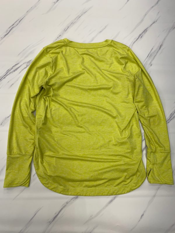 Athletic Top Long Sleeve Collar By Athleta In Yellow, Size: L Hot on Sale