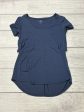 Athletic Top Short Sleeve By Athleta In Blue, Size: Xs Fashion