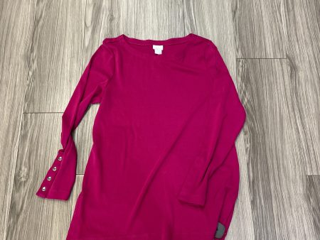 Pink Top Long Sleeve Chicos, Size M Online Sale