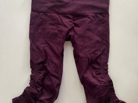 Athletic Capris By Lululemon In Wine, Size: Xs For Cheap